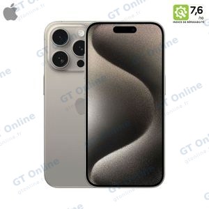 Smartphone Occasion Apple iPhone 15 Pro 128Go Grade B Titane Naturel