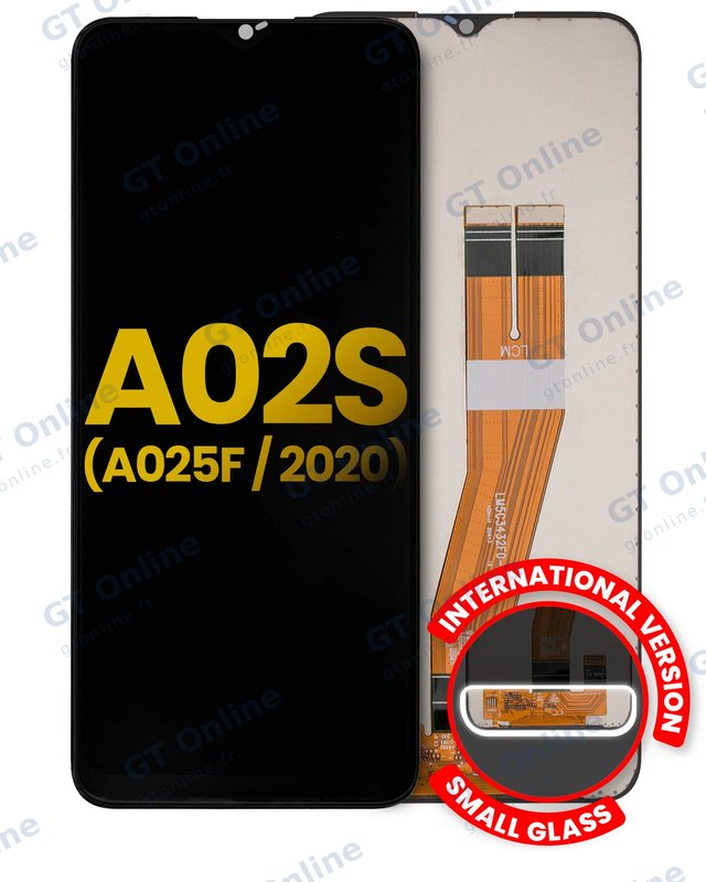 Écran LCD sans châssis pour Samsung Galaxy A02S (A025F / 2020) (version internationale, reconditionné, toutes couleurs)