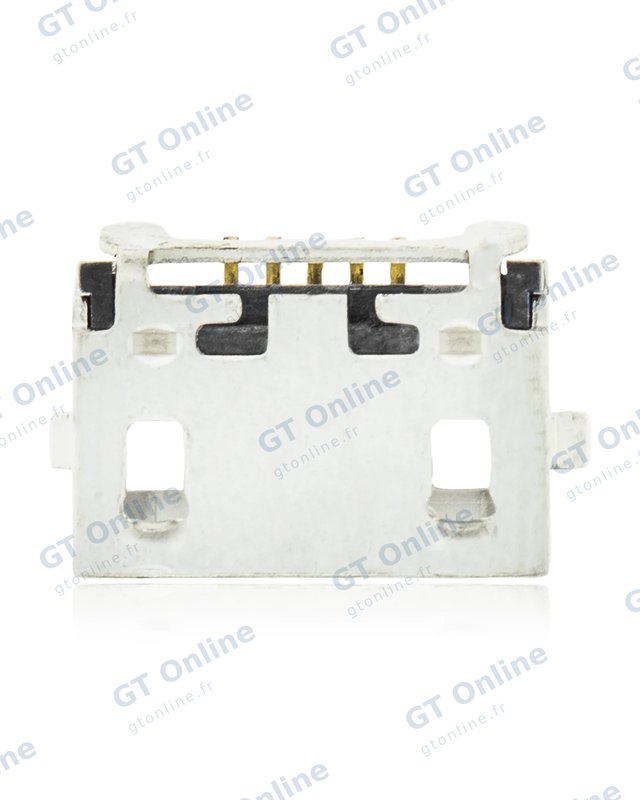 Connecteur de charge à souder — format Micro B, 5 broches, 4 points de fixation (C401)