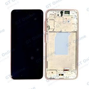Écran Tactile Oled avec Châssis Samsung Galaxy A26 5G A266 Rose Pêche