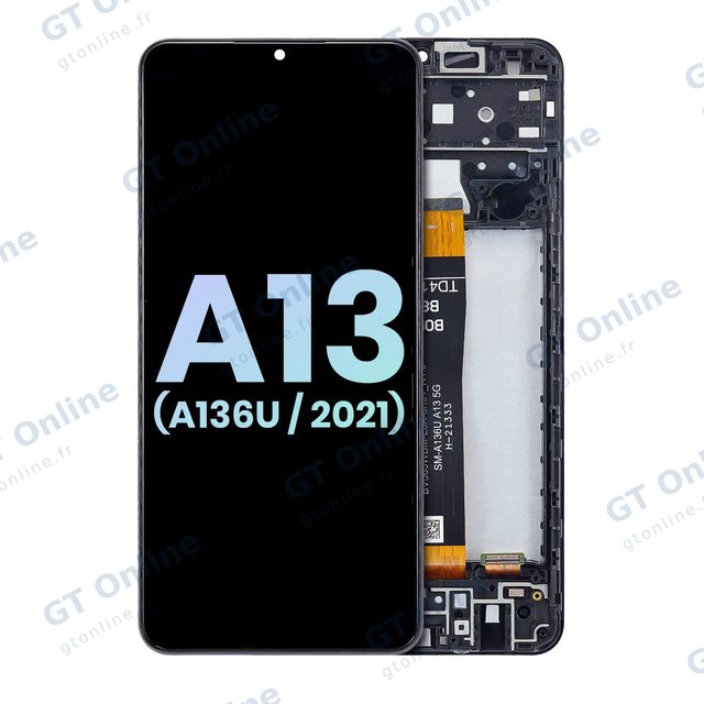 Écran LCD avec châssis pour Samsung Galaxy A13 5G (A136U / 2021) (version US, pack service origine, toutes couleurs)