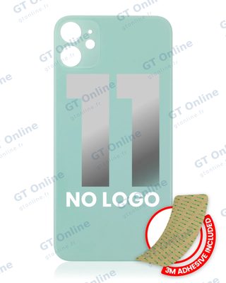 Vitre arrière pour Apple iPhone 11 (No Logo / Large Camera Hole, vert)