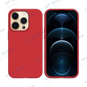Coque Silicone Compatible pour Apple iPhone 12/iPhone 12 Pro (#14) Rouge