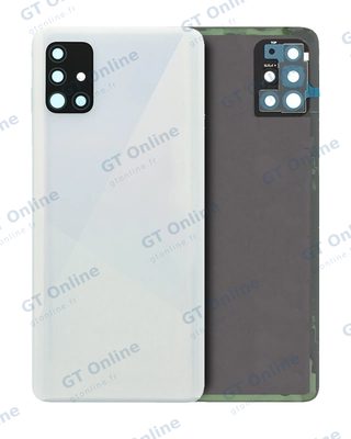 Vitre arrière pour Samsung Galaxy A51 4G (A515 / 2020) (pack service origine, blanc Prism Crush)