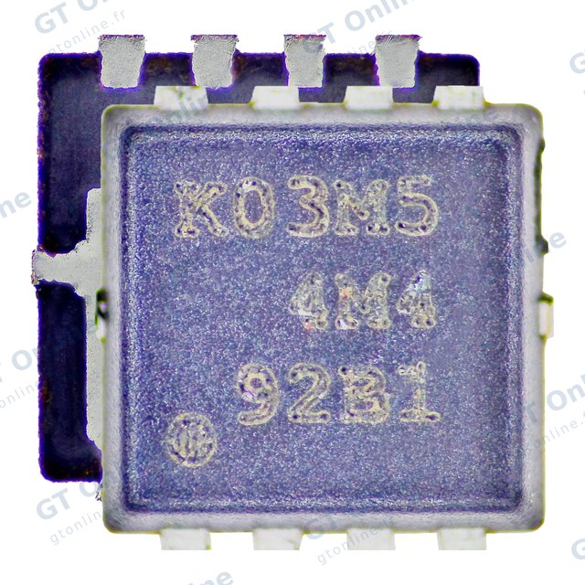 Transistor MOSFET PPBUS pour Apple MacBook Pro 13" / 15" A1278 / A1286 (2012) (High / Low: RJK03M5DNS: 30V / 25A / 6.3mohm: HWSON-8 Pin)