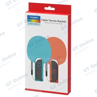 Raquettes de ping-pong pour Nintendo Switch 2 / Switch / Switch OLED DOBE TNS-5135 (lot de 2) — orange/bleu