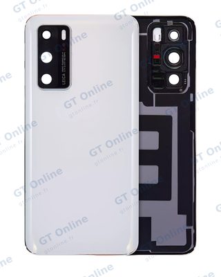 Vitre arrière pour Huawei P40 (blanc glacier)
