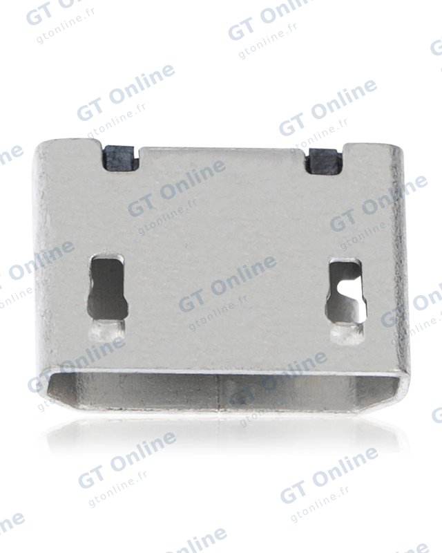 Connecteur de charge à souder — format Micro B, 5 broches, 2 points de fixation (C042)