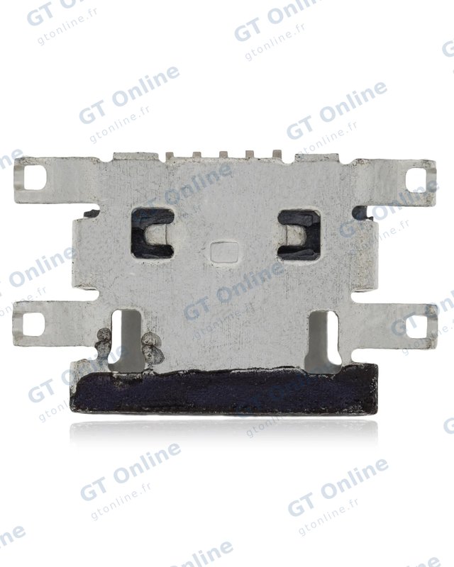 Connecteur de charge à souder — format Micro B, 5 broches, 4 points de fixation (C380)