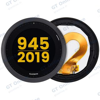 Écran LCD avec châssis pour Garmin Forerunner 945 (2019) (blanc, premium)
