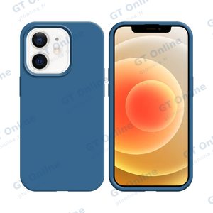 Coque Silicone Compatible pour Apple iPhone 12 Mini (#20) Bleu Marine