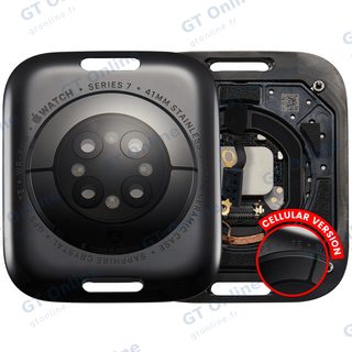 Vitre arrière pour Apple Watch Series 7 (41mm) (LET Version, Stainless / Space Black)