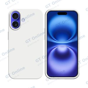 Coque Silicone Compatible pour Apple iPhone 16 (#09) Blanc