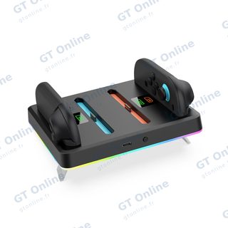 Station de charge pour 4 manettes Joy-Con Nintendo Switch 2 DOBE TNS-3160 — noir