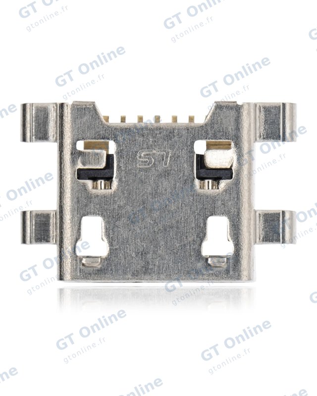 Connecteur de charge à souder — format Micro B, 7 broches, 4 points de fixation (C209)