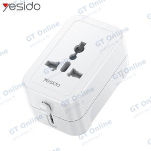Adaptateur Secteur Universel Yesido MC32 Blanc