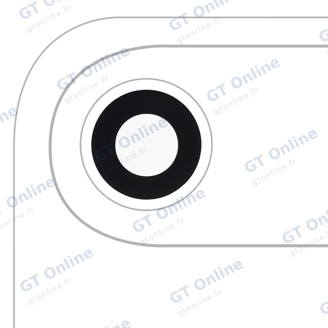 Lentille de caméra arrière avec adhésif pour Apple iPhone Air (compatible premium, lot de 10)