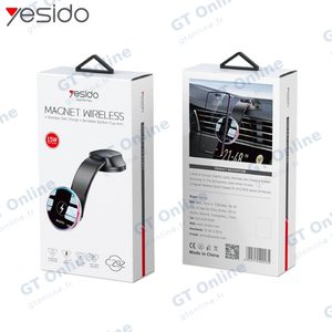 Support Smartphone Chargeur à Induction pour Voiture Yesido C292 15W Noir — vue 3