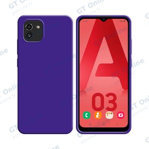 Coque Silicone Compatible pour Samsung Galaxy A03 A035F (#7) Mauve