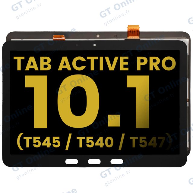 Écran LCD sans châssis pour Samsung Galaxy Tab Active Pro 10.1" (T545 / T540 / T547) (2019) (reconditionné, noir)