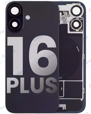 Vitre arrière pour Apple iPhone 16 Plus (origine d'occasion — grade A, noir)