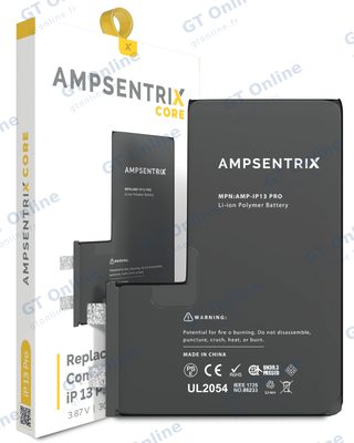 Cellule de batterie nue à souder pour Apple iPhone 13 Pro (soudure par points requise, AmpSentrix Core) — réf. 107082074633
