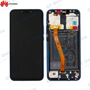 Bloc Écran Complet avec Châssis et Batterie Original Huawei Mate 20 Lite 02352DKM 02352GTT Bleu