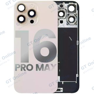 Vitre arrière pour Apple iPhone 16 Pro Max (origine d'occasion — grade A, titane sable)