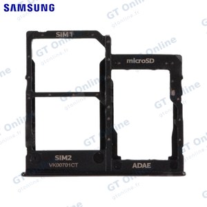 Tiroir SIM Original Samsung Galaxy A41 A415 GH98-45275A Noir Prismatique