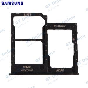 Tiroir SIM Original Samsung Galaxy A41 A415 GH98-45275A Noir Prismatique