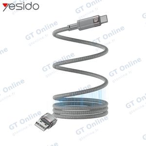 Câble Data USB vers USB-C Magnétique Yesido CA173 (1m) Noir