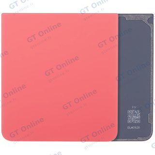 Vitre arrière pour Samsung Galaxy Z Flip 7 5G (sans logo, compatible premium, Coral Red)