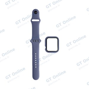 Protection Silicone pour Apple Watch 42mm avec Bracelet Sport (14) Violet