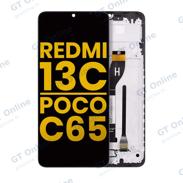 Écran pour Xiaomi Redmi 13C 4G / Xiaomi Poco C65 (reconditionné, toutes couleurs)