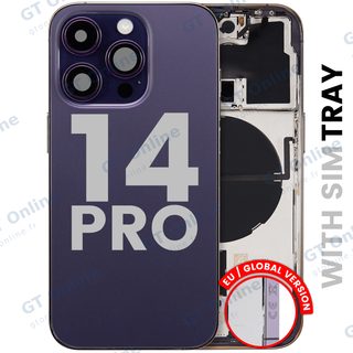 Châssis pour Apple iPhone 14 Pro (version EU, origine d'occasion — grade B, Deep Purple)