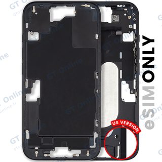Châssis pour Apple iPhone 16 (version US, origine d'occasion — grade B, noir)