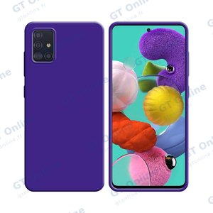 Coque Silicone Compatible pour Samsung Galaxy A51 A515 (#7) Mauve
