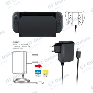 Chargeur secteur USB-C pour Nintendo Switch / Switch 2 DOBE TNS-869A-EU — noir