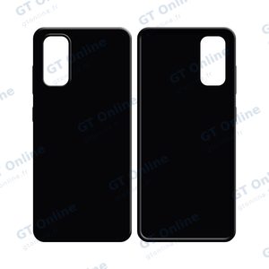 Coque Silicone Compatible pour Samsung Galaxy S20 G980/Galaxy S20 5G G981 (#3) Noir — vue 2