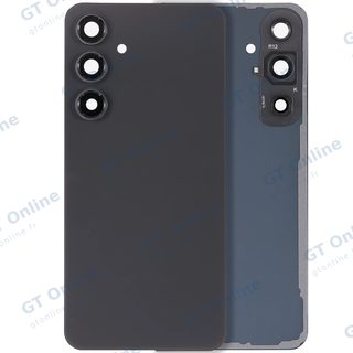 Vitre arrière pour Samsung Galaxy S24 FE (sans logo, compatible premium, graphite)