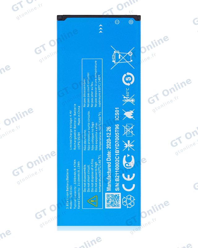 Batterie pour Alcatel Insight (5005R / 2019) / TCL A1 (A501DL) (Tli021g1)