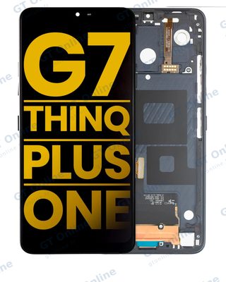 Écran LCD avec châssis pour LG G7 ThinQ / G7 Plus / G7 One (reconditionné, noir)