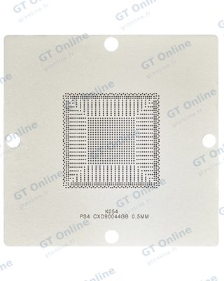 Pochoir de rebillage BGA southbridge / GPU CXD90044GB pour Sony PlayStation 4 (0,5 mm)