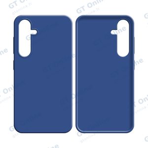 Coque Silicone Compatible pour Samsung Galaxy S24 5G S921 (#16) Bleu Marine — vue 2