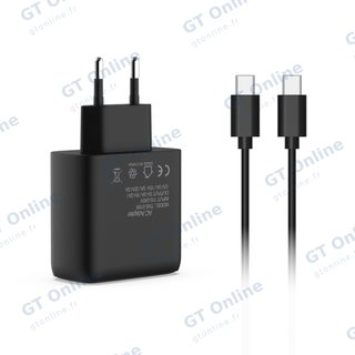 Adaptateur secteur USB-C avec câble USB-C pour Nintendo Switch / Switch 2 DOBE TNS-5169 — noir