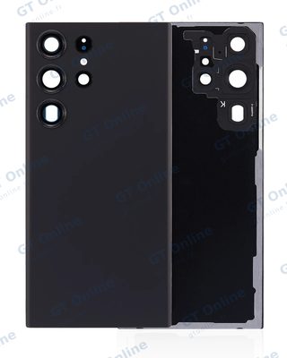Vitre arrière pour Samsung Galaxy S23 Ultra (pack service origine, noir fantôme)