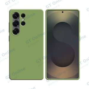 Coque Silicone Compatible pour Samsung Galaxy S25 Ultra S938 (#19) Vert