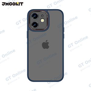Coque de Protection Canon Lens JMGOKIT pour Apple iPhone 12 Bleu