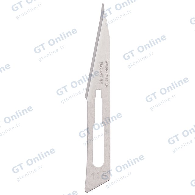 Lames de scalpel n° 11P pour manche porte-lame (lot de 10)