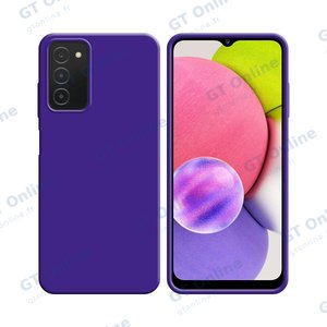 Coque Silicone Compatible pour Samsung Galaxy A03s A037 (#7) Mauve
